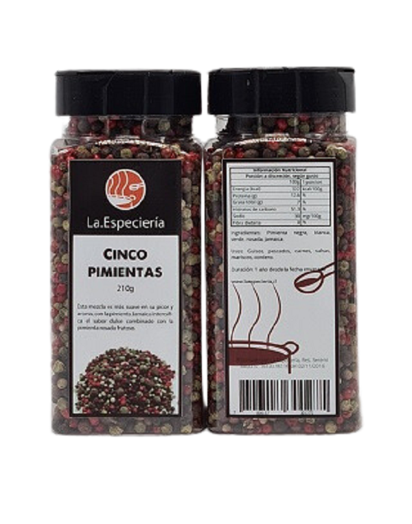 Mix 5 Pimientas 210g La Especieria-1