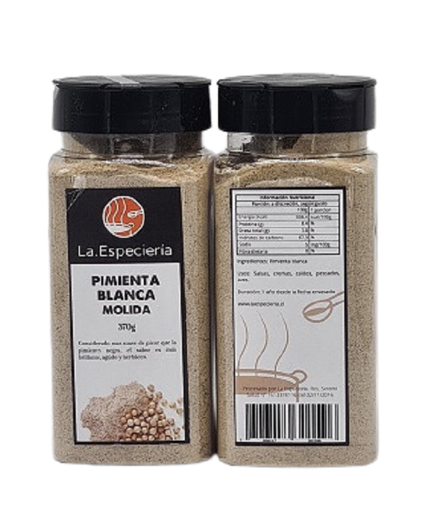 Pimienta Blanca Molida 370g La Especieria-1