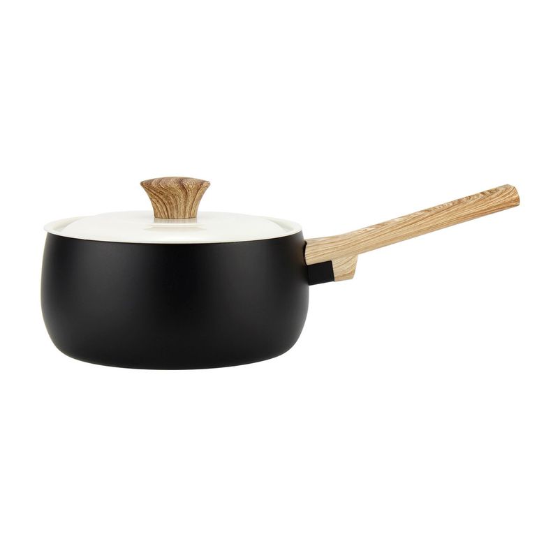 Batería de cocina de aluminio 7 Piezas negro Biela Fantuzzi-4