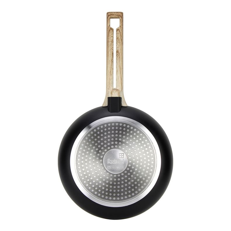 Batería de cocina de aluminio 7 Piezas negro Biela Fantuzzi-5