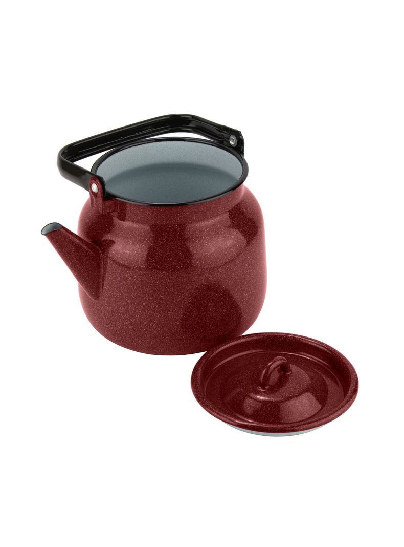 Tetera 3,5 Litros acero esmaltado rojo Fundo-1