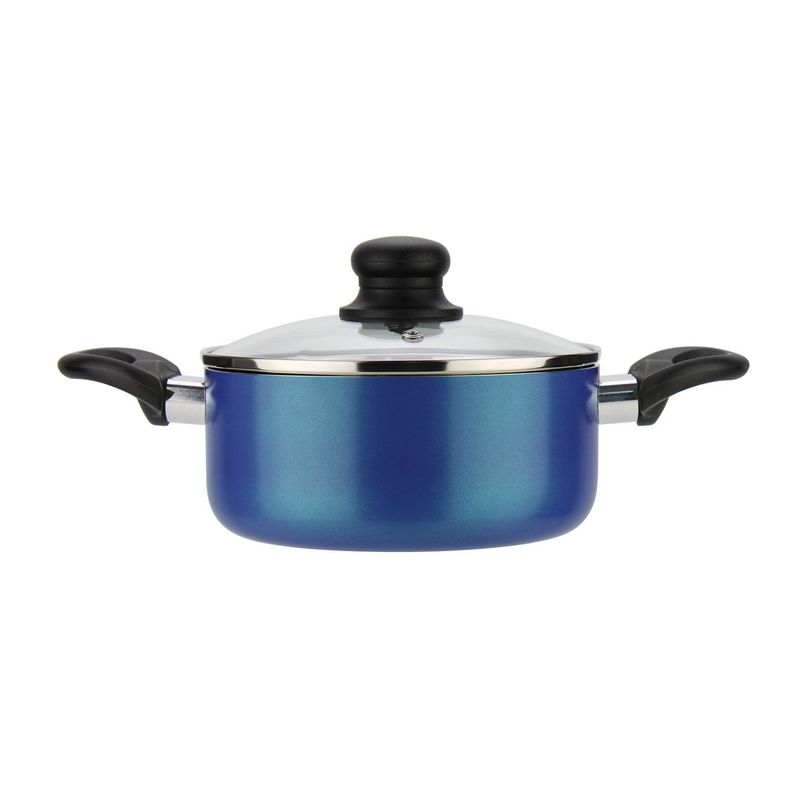 Batería de cocina de aluminio 6 Piezas Azul Gourmet-1
