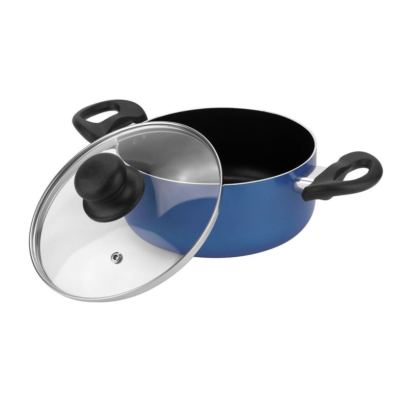 Batería de cocina de aluminio 6 Piezas Azul Gourmet-2