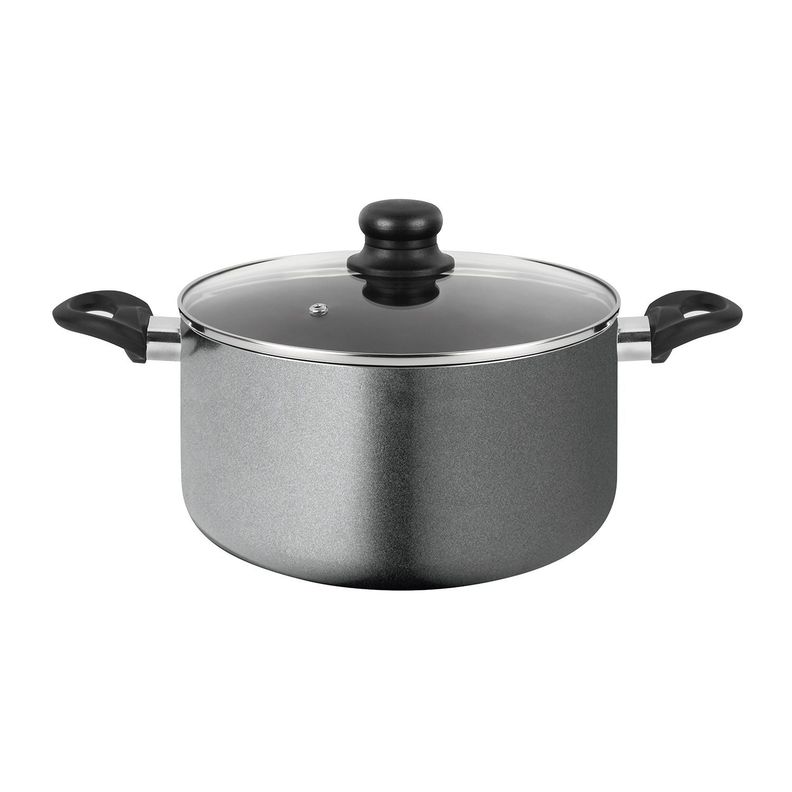 Olla de aluminio Alta 24 cm con antiadherente Gourmet-0