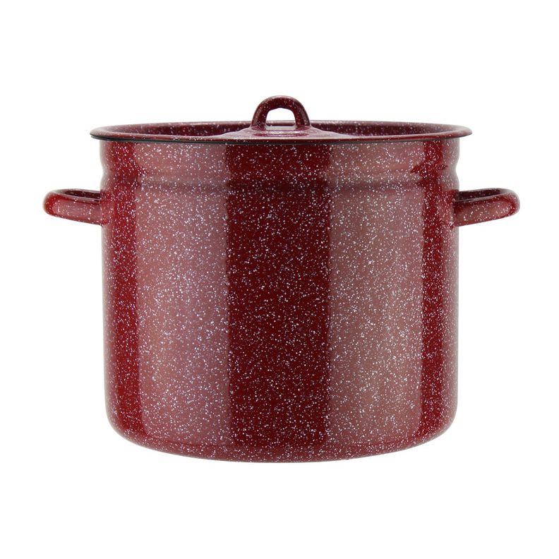 Batería de cocina 5 piezas acero carbónico roja Fundo Fantuzzi-3
