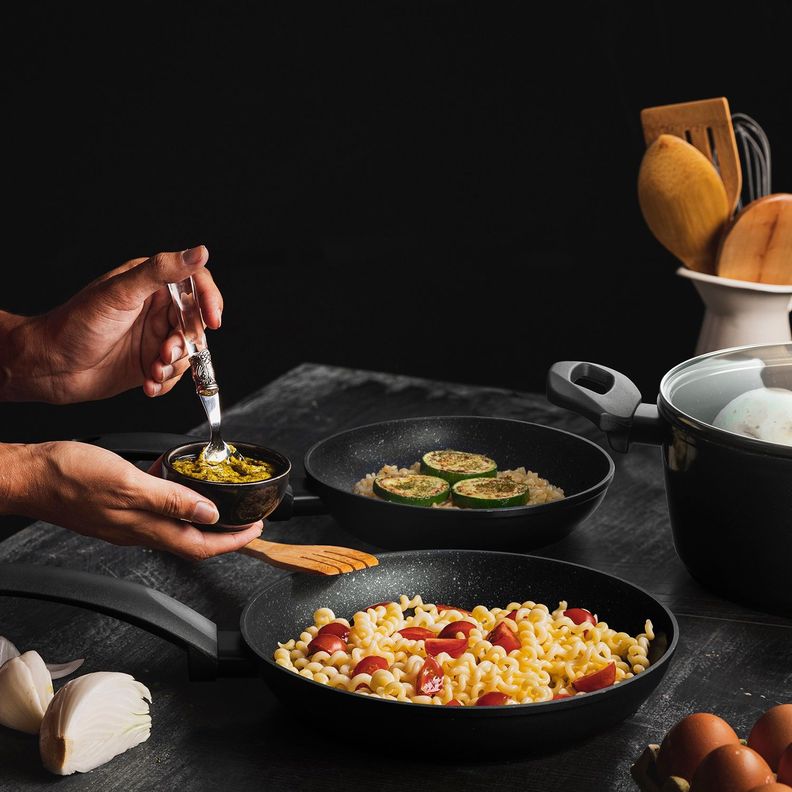 Batería de cocina de aluminio 4 Piezas Vivant-7