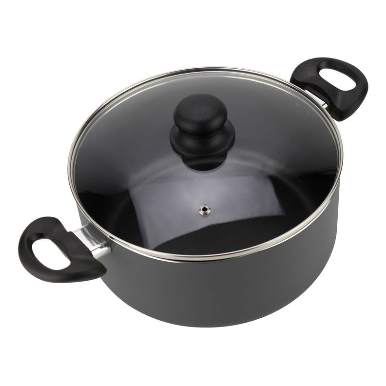 Batería de cocina de aluminio 8 Piezas Gris Gourmet-3