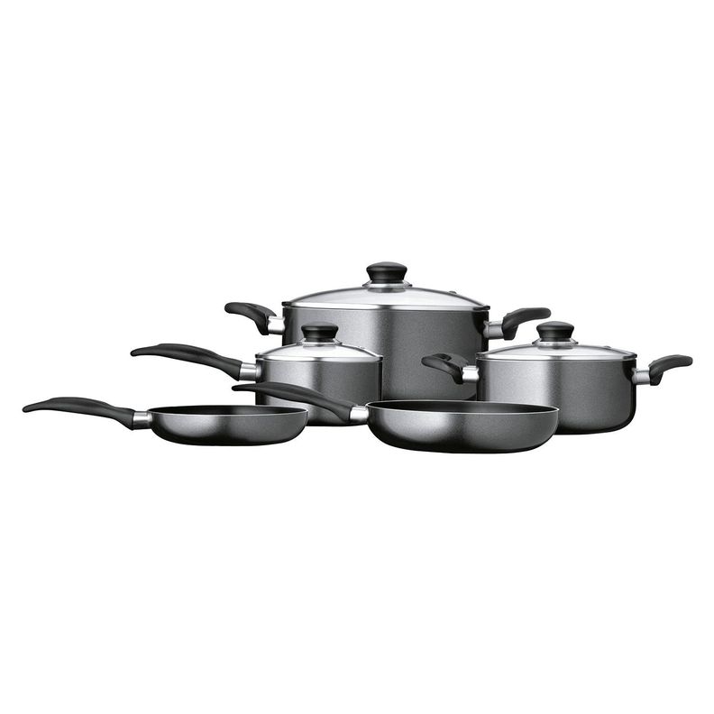 Batería de cocina de aluminio 8 Piezas Gris Gourmet-1
