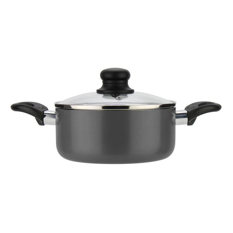 Batería de cocina de aluminio 6 Piezas Gris Gourmet-1