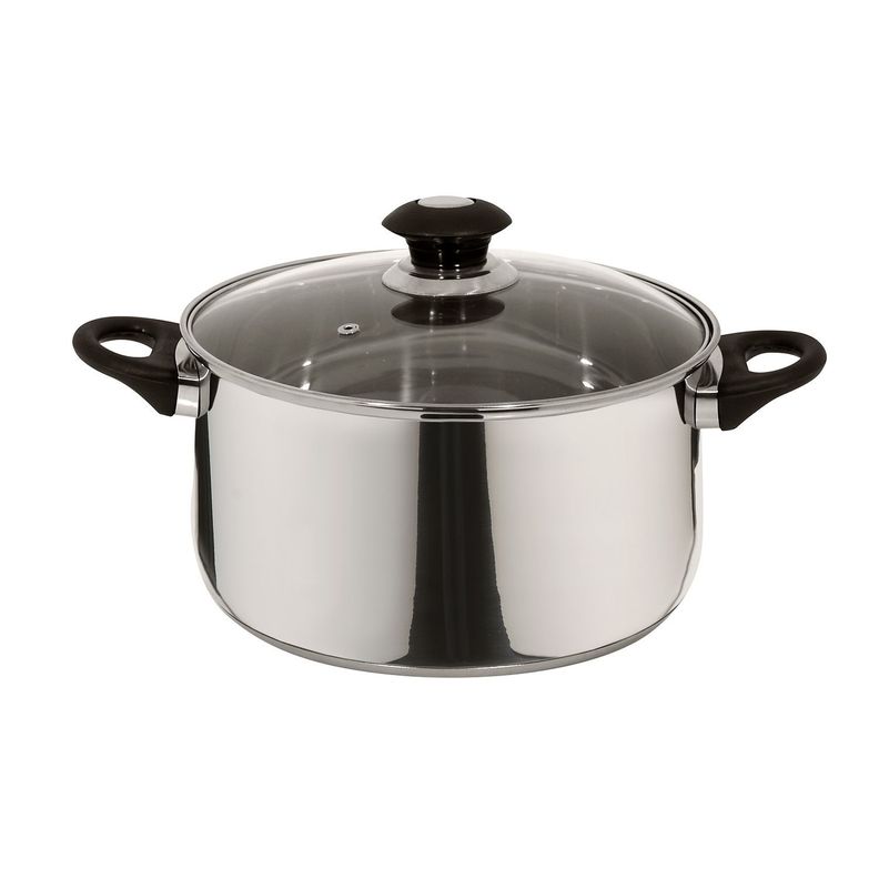 Batería de cocina de acero inoxidable 7 Piezas Corazza Fantuzzi-1