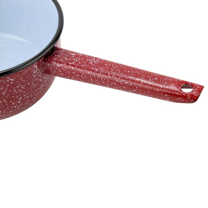 Cazo de 16 cm acero carbónico Fundo Rojo Fantuzzi-4