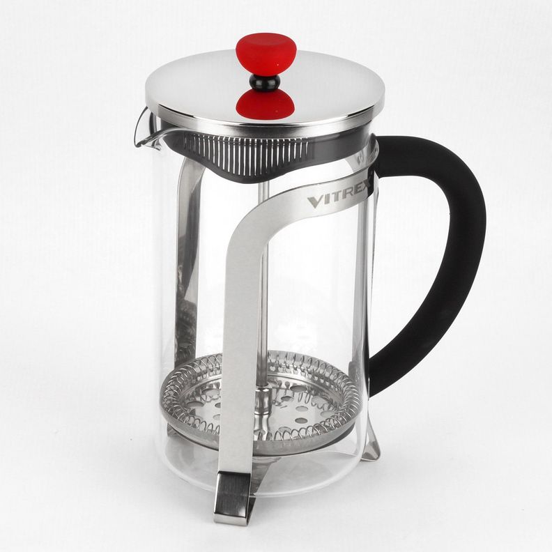 Cafetera prensa francesa de embolo 600ml Chennai Vitrex-0