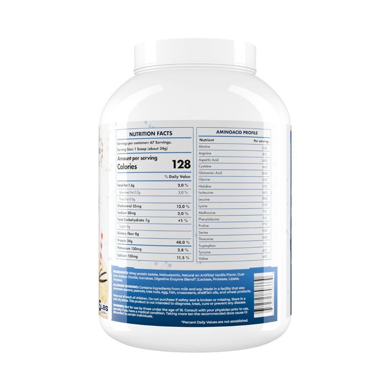 ISOWHEY PROTEINA 100% ISOLATE 5LBS-1