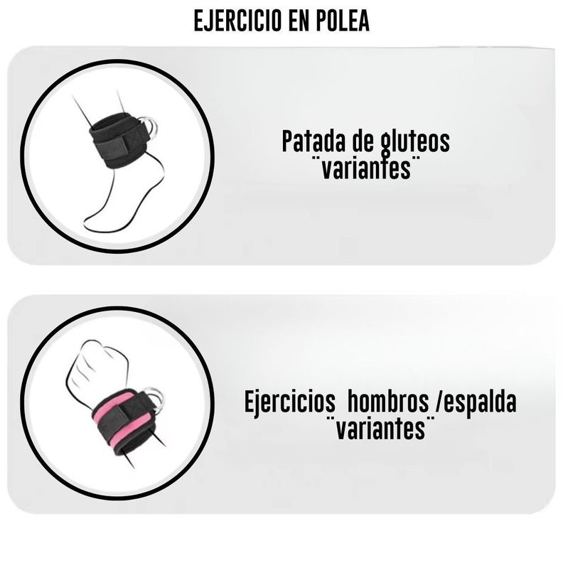 SET TOBILLERAS PARA POLEA -4