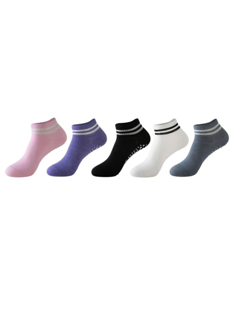 Calcetines Antideslizantes Para Yoga Pilates Set 5 Pares-0