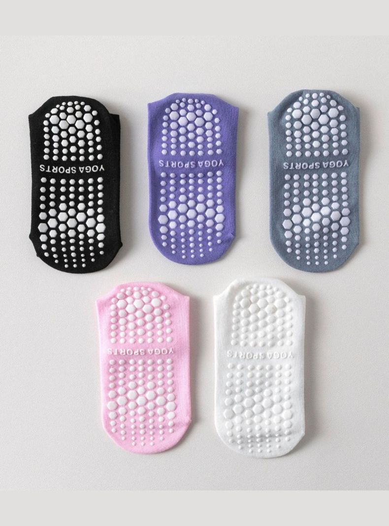 Calcetines Antideslizantes Para Yoga Pilates Set 5 Pares-3