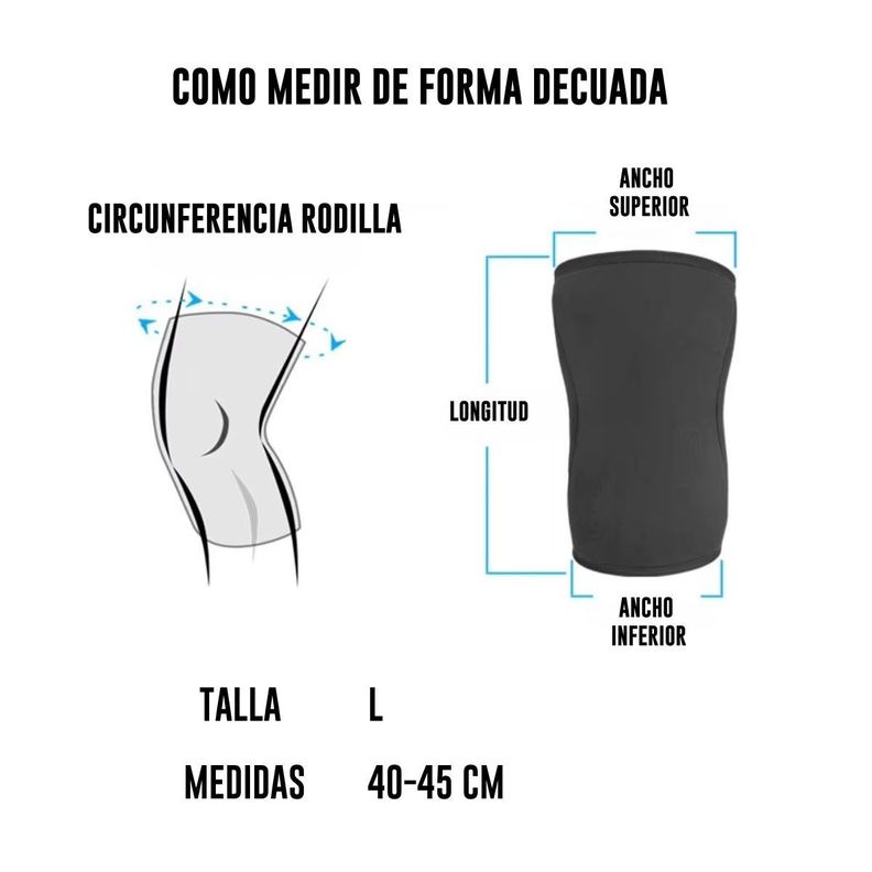 Rodilleras Deportivas Compresion Neopreno 7mm Crossfit -4