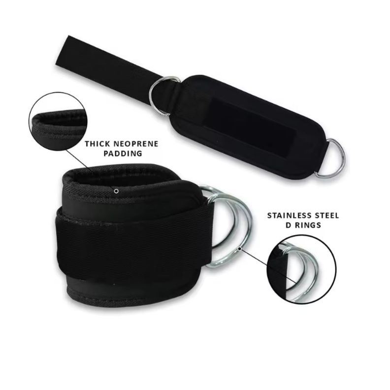 Par Tobilleras Para Polea Enganche Gym Glúteos-1