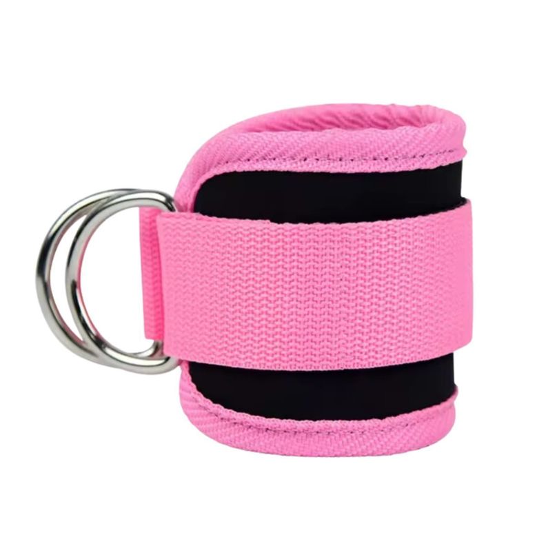 Par Tobilleras Para Polea Enganche Gym Glúteos-3