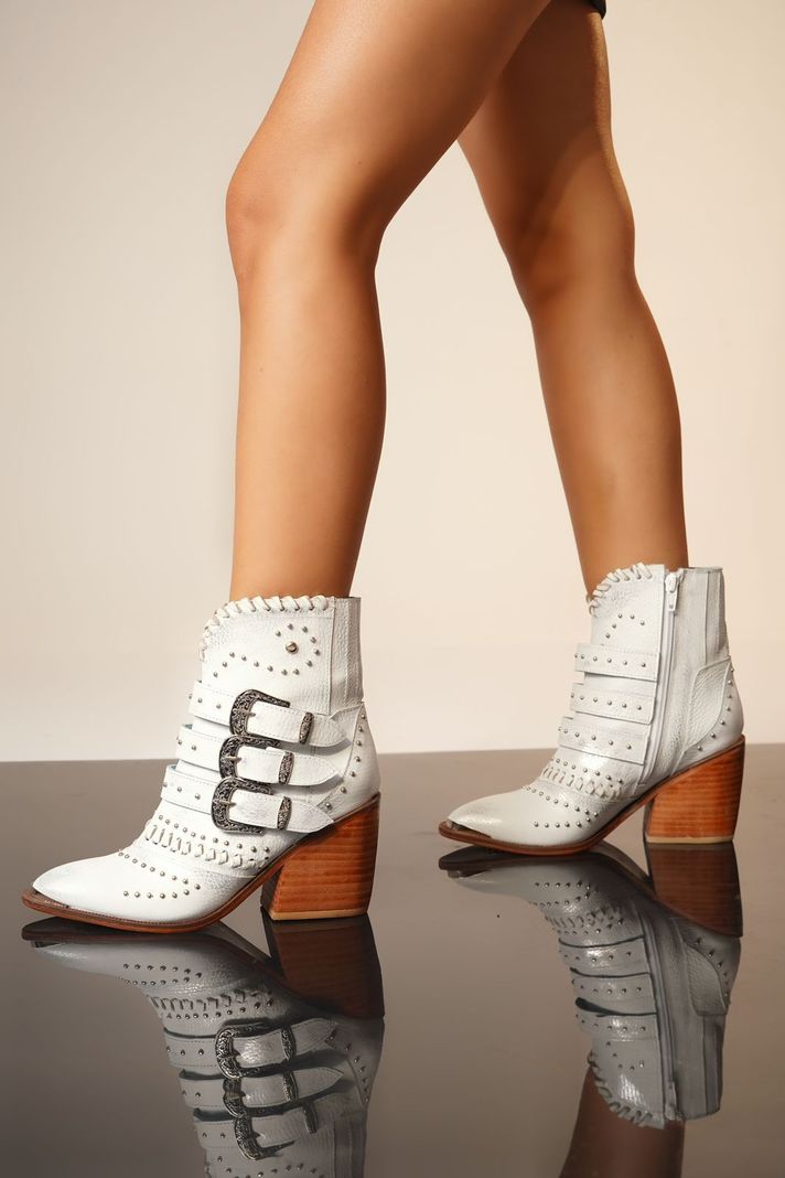 Botin Elohim Hebilla Blanco
