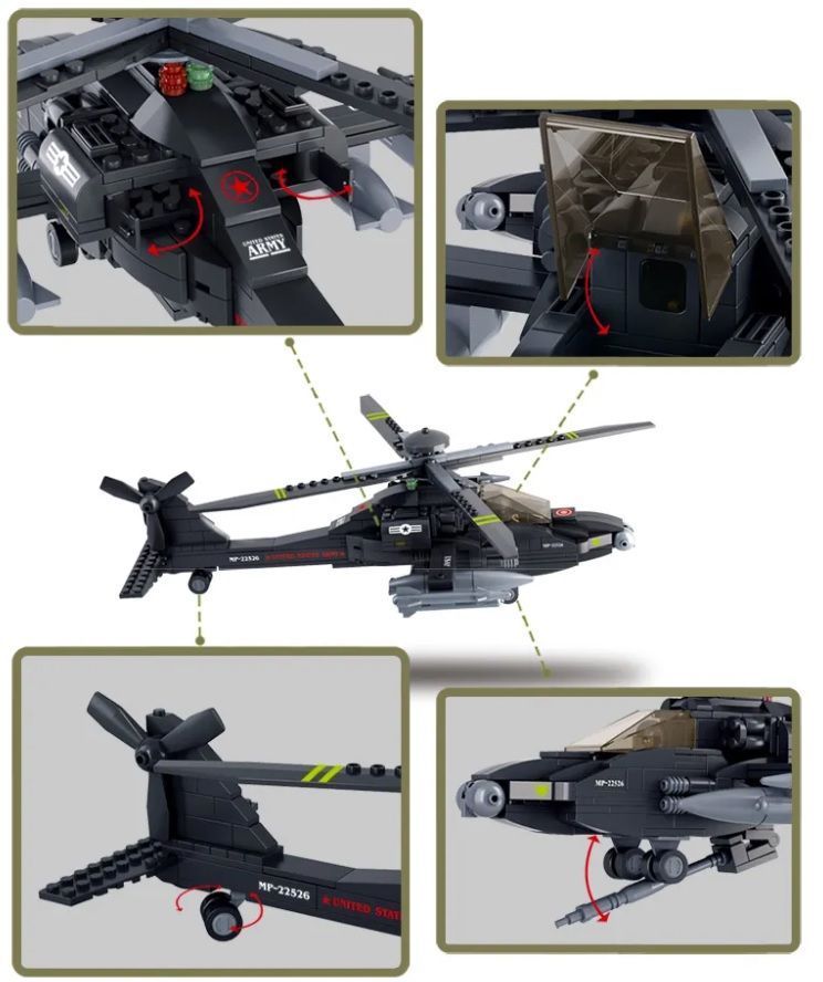 Helicopter de Ataque AH-64 APACHE US ARMY-4