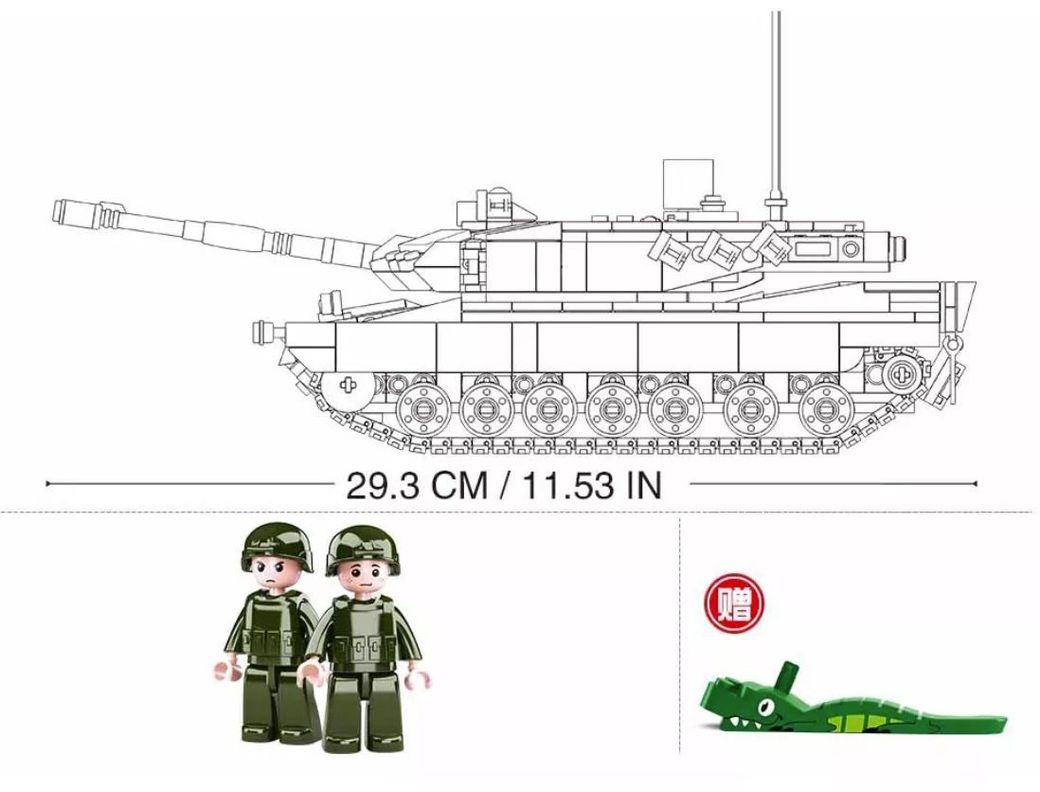 Tanque  de bloques Leopard 2A4&A5 Ejercito de Chile-2