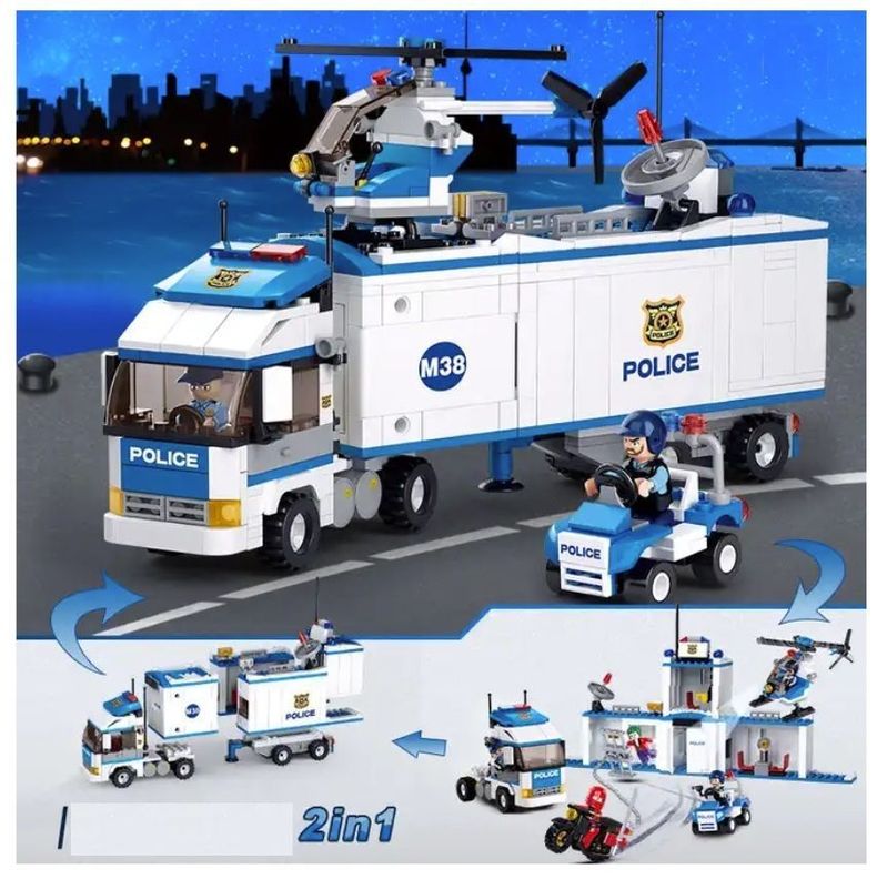 Camion y Estacion Policial con Helicoptero-5