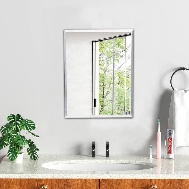 Espejo Rectangular Puntas Rectas Joytek 60x45 cm-1