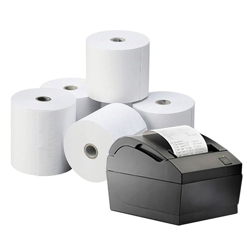 Pack 30 Rollos Papel Térmico de Impresión 80x80mm-0