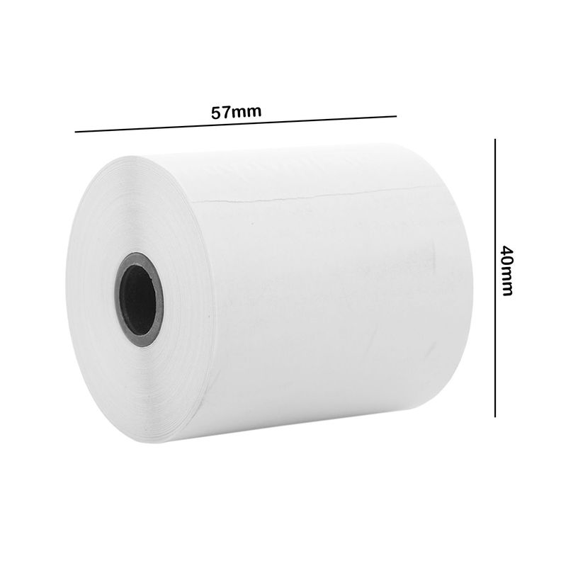 Pack 100 Rollos Papel Térmico de Impresión 57x40mm-2