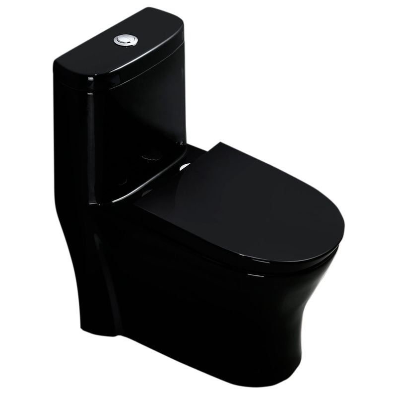 Wc One Piece Negro con Sello Antifuga 30cm 2002-3