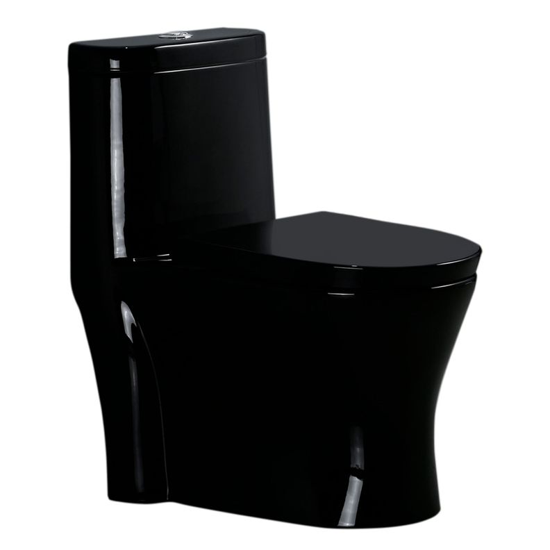 Wc One Piece Negro con Sello Antifuga 30cm 2002-0