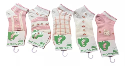 Pack 5 Calcetines Coquette Niña/mujer 36/41 Vestir, Deportes-0