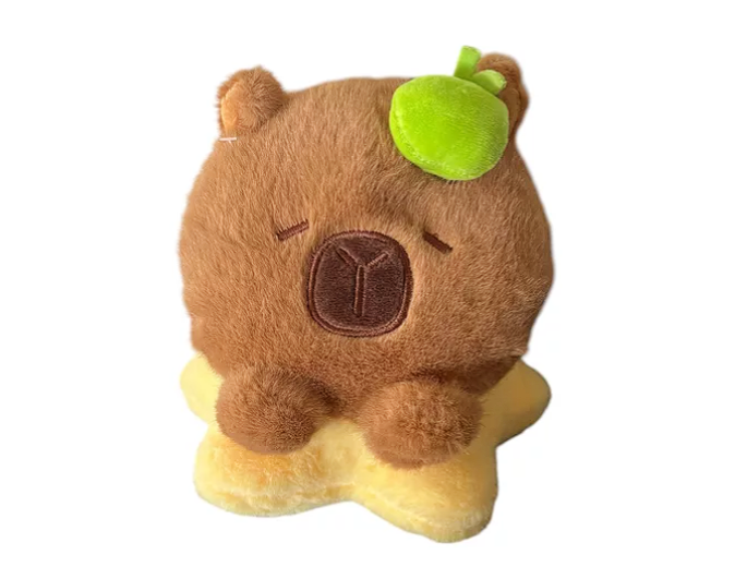 Peluche Capibara Estrellita, Kawaii Suave, Tierno Y De Apego-0