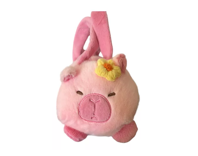 Peluche Cartera Capibara Pink, Bolso Kawaii Tierno Y Suave-0