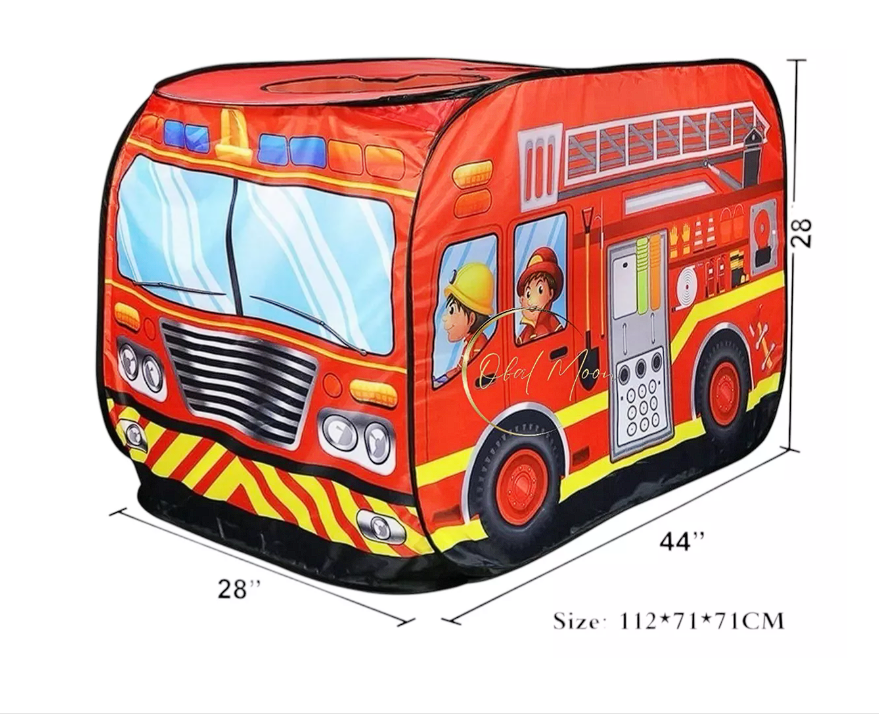 Carpa Carro De Bomberos, Camión, Infantil, Impermeable Niños-2