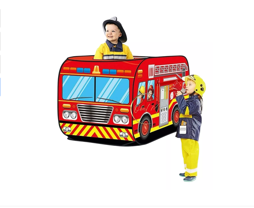 Carpa Carro De Bomberos, Camión, Infantil, Impermeable Niños-3