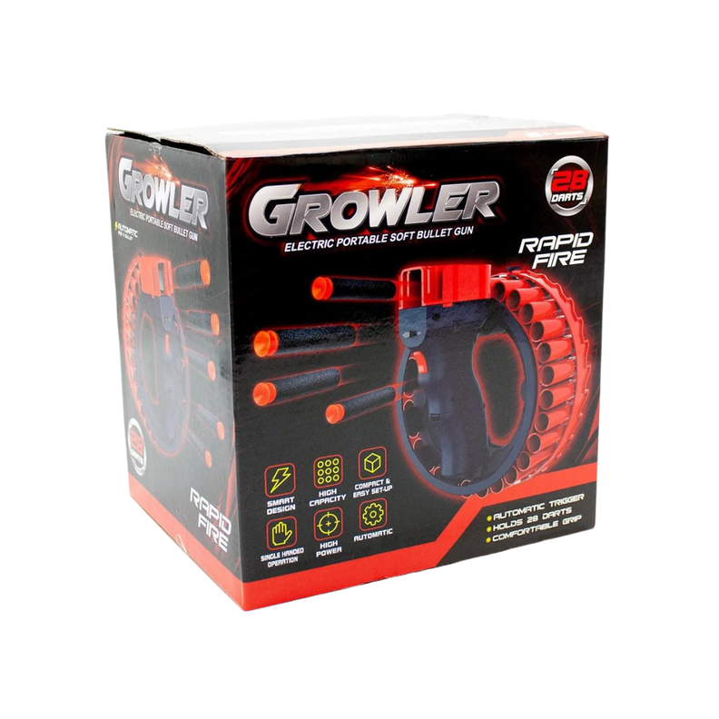 Lanza Dardos Automático Recargable 28 Dardos Growler-5