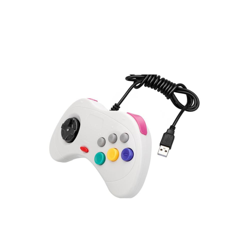 Control Sega Blanco Usb Para Pc-2