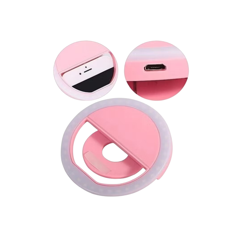 Aro Luz Led Celular Selfie Anillo 3 Modos Iluminación Usb-3