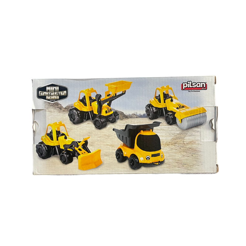 Mini Camión Excavador De Juguete Construcción Amarillo-3