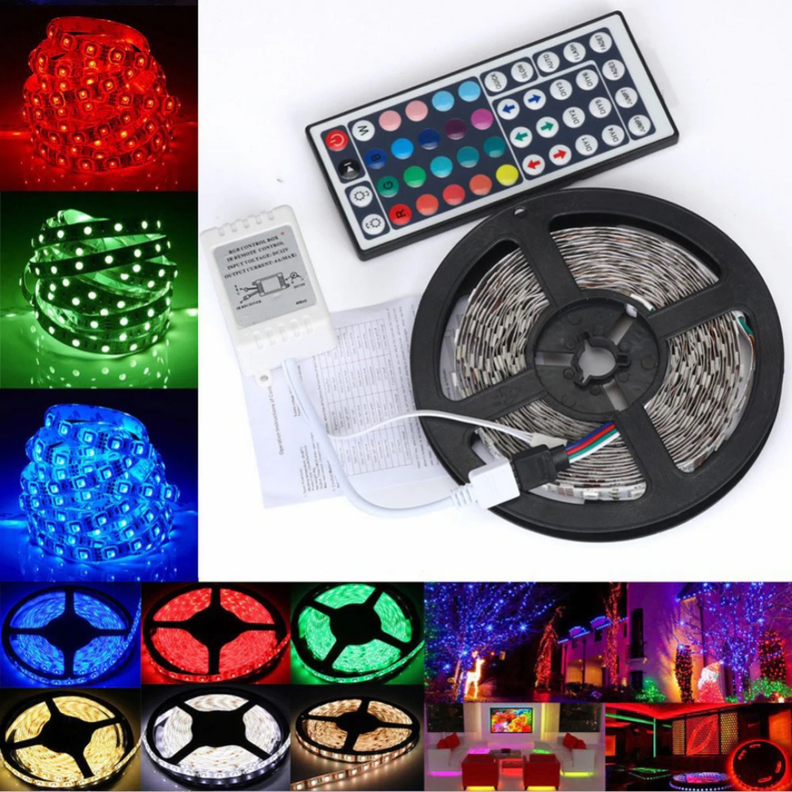 Cinta Led Luz Tik Tok 5mt Multi Control Rgb 2835-4