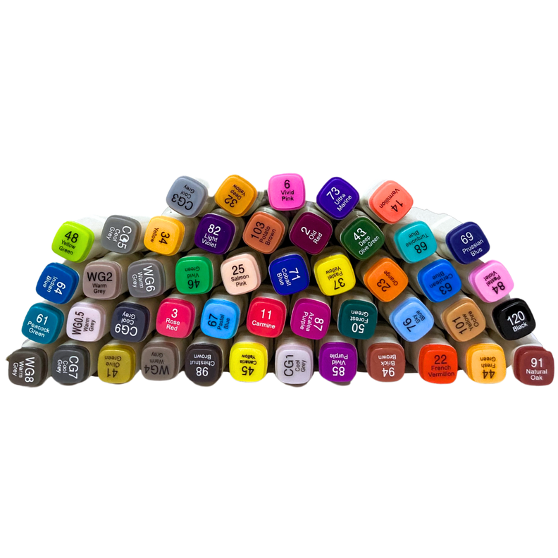 Marcadores 48 Colores Doble Punta Gruesa y Fina -5