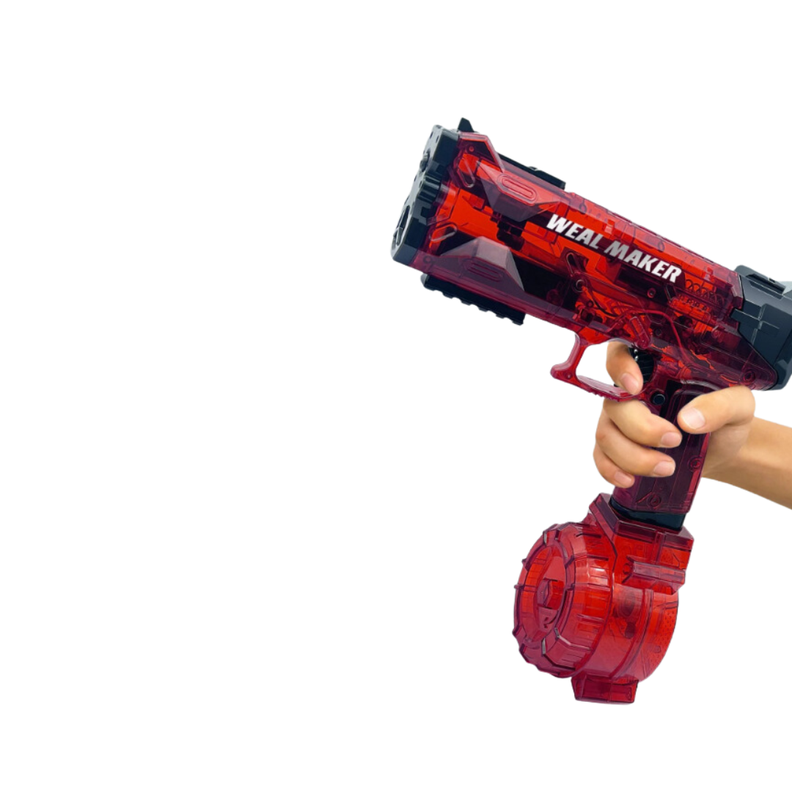 Pistola de Agua Recargable de Alta Capacidad para Niños Roja y Azul-1
