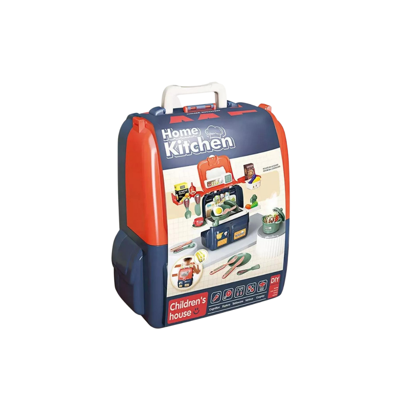 Set Maleta Cocina De Juguete 42 Pcs Azul-2