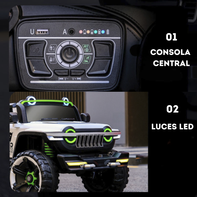 Auto Electrico a Bateria 390W 4X4 12V-6