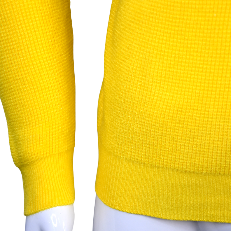 Sweater Hombre Elasticado Cuello Alto Beatle Amarillo-4