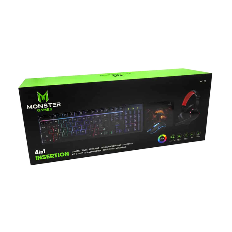 Kit Gamer Monster 4 en 1 Insertion RGB-2