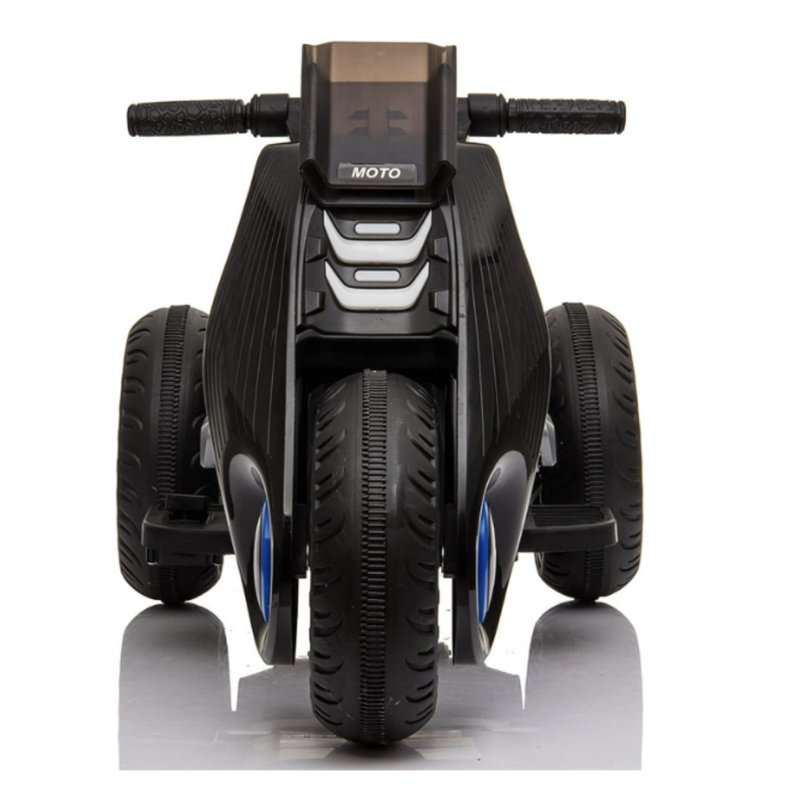 Motocicleta Negra Eléctrica de 3 Ruedas Doble Driv-0