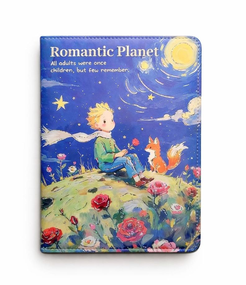 Agenda Acolchada Principito Con Diseño En Las Hojas